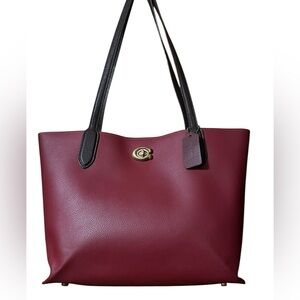 Coach Willow Tote Bag Colorblock #CO692